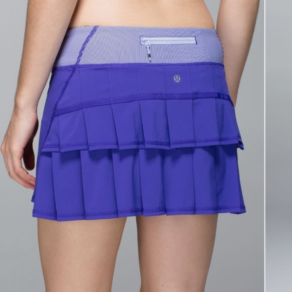💜 Pace Setter Skirt 4-way Stretch Bruised Berry/White EUC